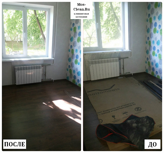 Стандартный клининг в 3к квартире